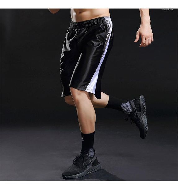 

waist short pants casual cool knee length pocket shorts summer striped panelled pants mens sport running elastic, White;black
