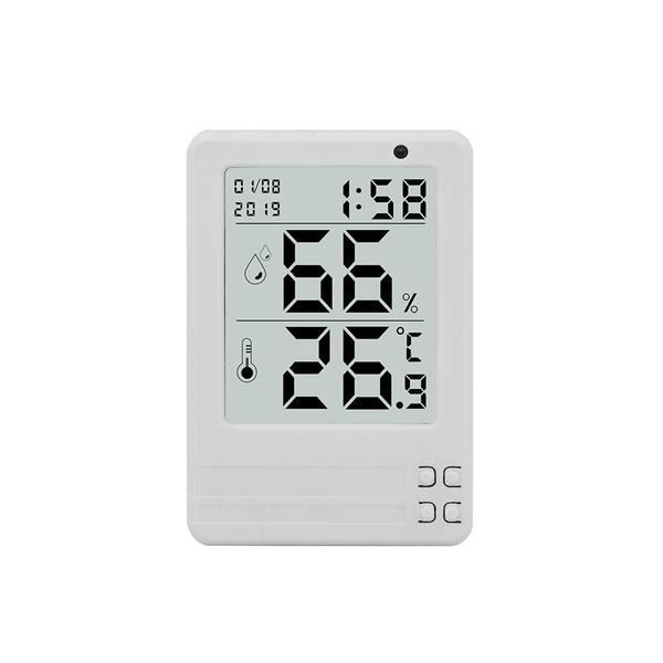 

multifunctional digital clock led large-screen display has the function of time and date alarm clock indoor thermometer hygrometer