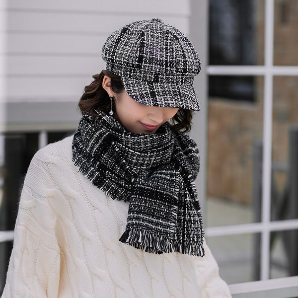 

new korean version octagonal beret sweet lovely british net red hat temperament ladies painter hat spot direct sale, Blue;gray