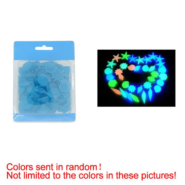 

10pcs glow in the dark luminous stone conch sea shells aquarium fish tank decor