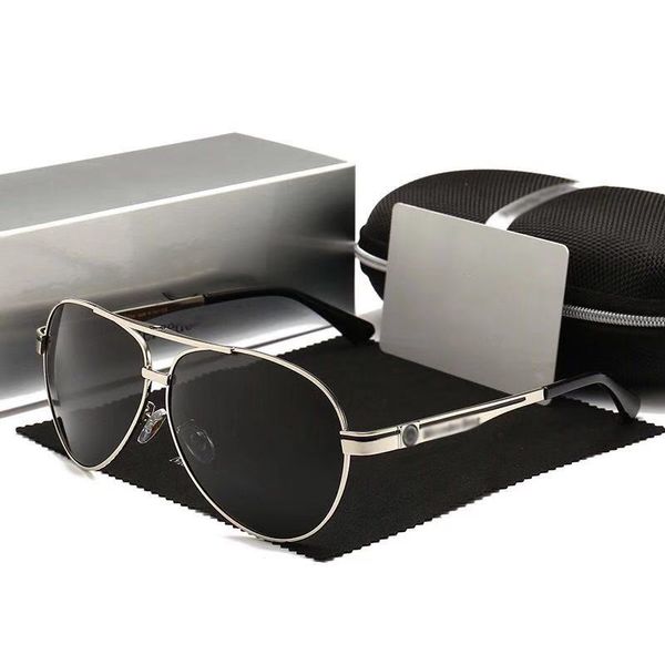 

luxury sunglasses polarized men women uv400 driving pilot sun glasses retro fishing t200615, White;black