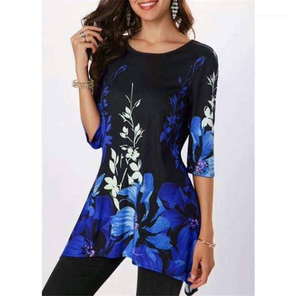 

тис половина рукава o шеи женщин t-shirt женщин тонкий цветочный tops мода весна и осень дамы, White