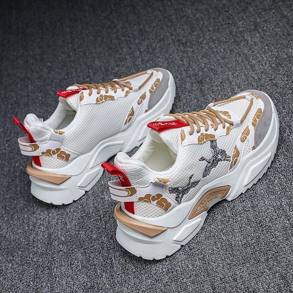 

men's casual shoes autumn retro sports wild mesh breathable casual running sneakers 2020 new, Black