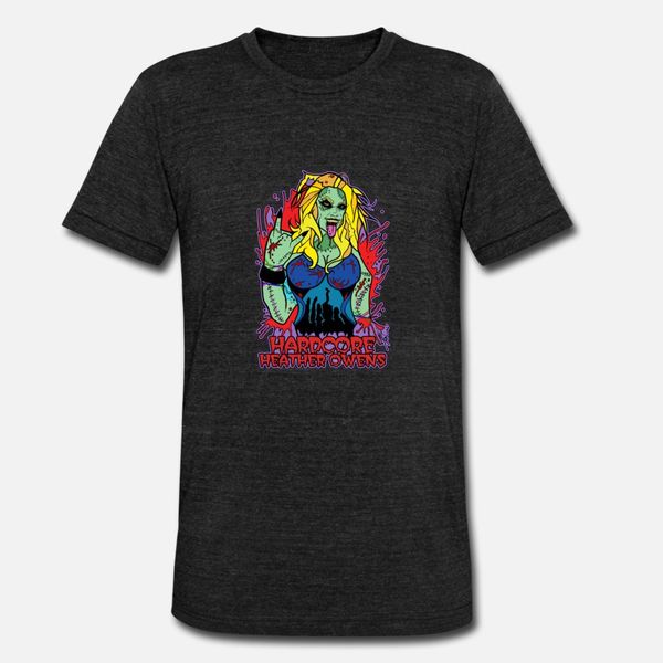 

hardcore heather owens zombie t shirt men print short sleeve s-xxxl solid color fitness breathable spring letters shirt