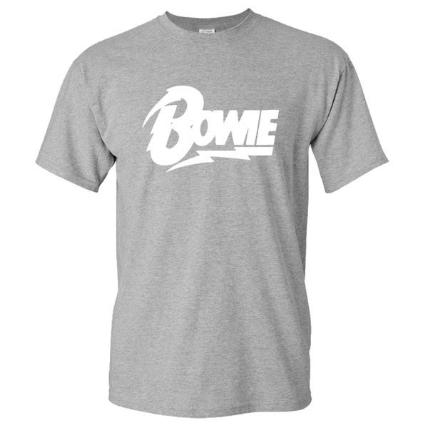 

david bowie t-shirt solid color print rock streetwear men women fashion tshirt sport casual cotton shirt tees
