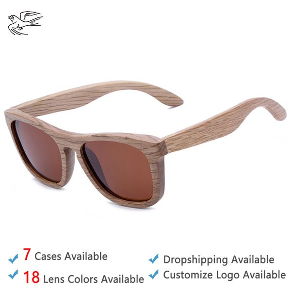 

latest design wood sunglasses for men polarized uv400 with wood box mens sunglasses eyewear wooden frame glasses shades gb036, White;black