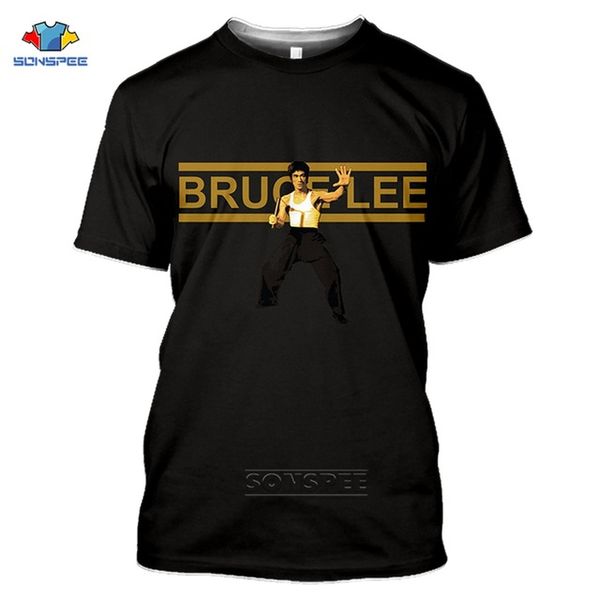 

gung fu king bruce lee men summer sport jeet kune founder homme 3d print shirts oversized graphic anime men clothing