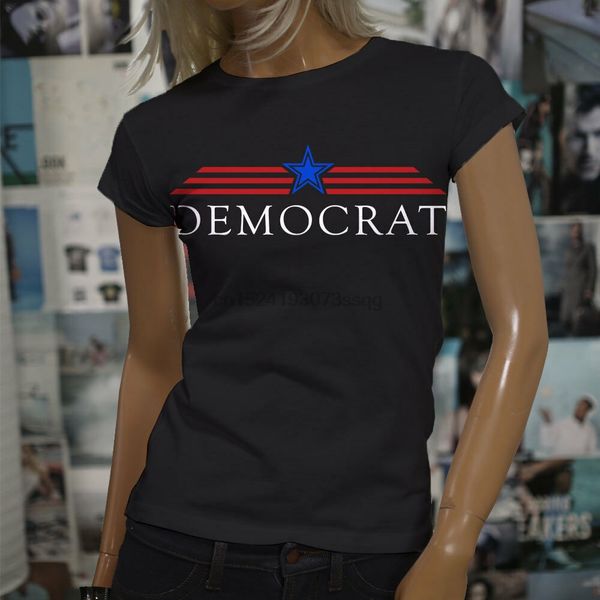 

vote democrat party election political america womens black t-shirt