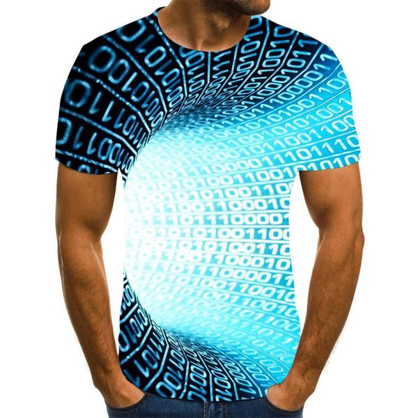 

verano tridimensional 3d vortex camiseta hombres mujeres moda de manga corta linda camiseta 3d print shirts hippie horror funny men clothing