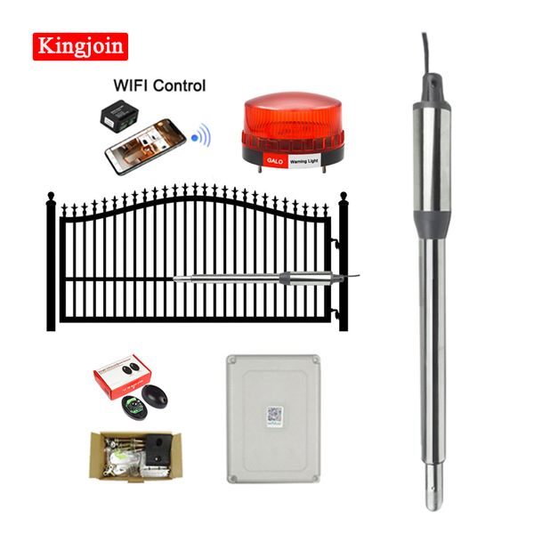

fingerprint access control single automatic gate opener kit solar powered operator 660 pounds 8 feet for farm, fences, outdoors(waterproof d