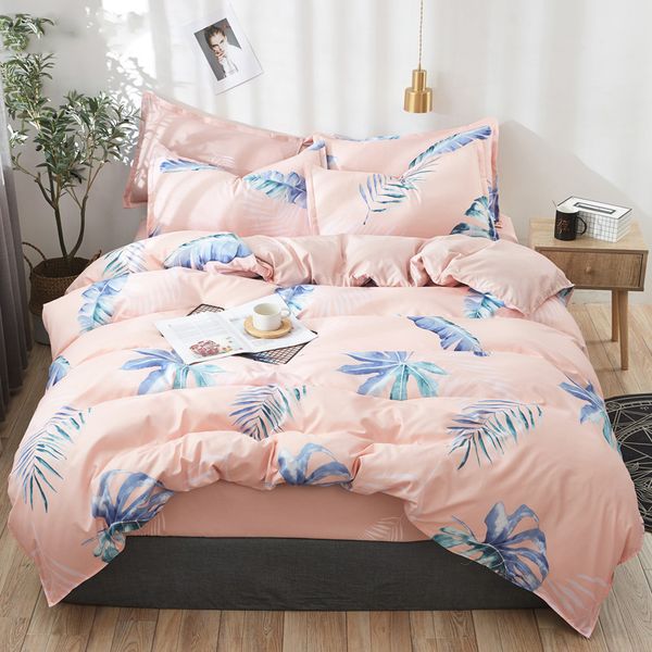 

simple classic style bed sheet sets 2020 new arrival double sided bedding set quilt cover lovely duvet cover set