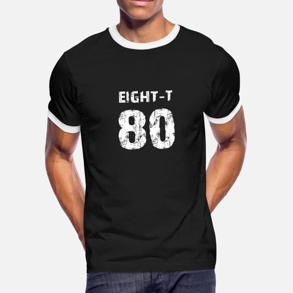 

number 80 sports fan or vintage birthday shirt t shirt men custom cotton euro size s-3xl homme interesting comical summer style standard