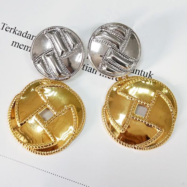 

mirafeel big buttons earring long earrings for women new trendy jewelry accessories for young girl sexy, Silver
