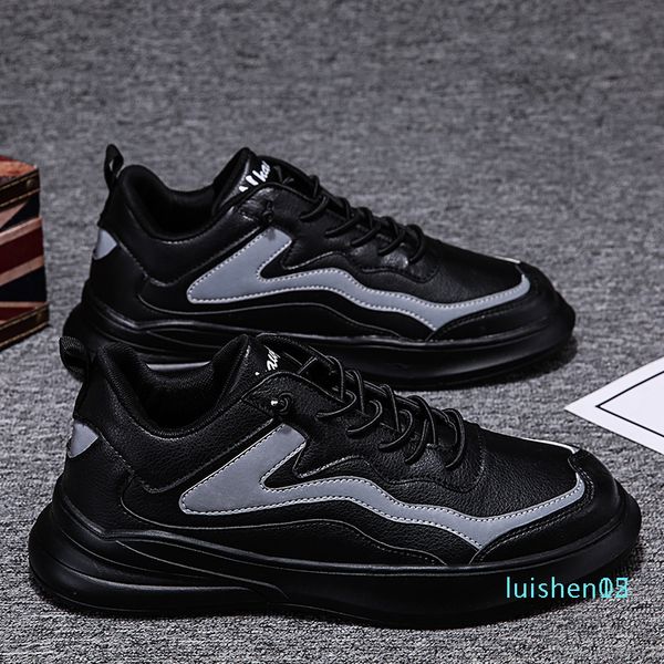 

casual shoes for women men zapatos designer tripler balck white fashion luxury designer women chaussures l15, Black