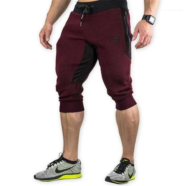 

clothing fitness luxury mens shorts patchwork printed knee length beach mens short pants sports drawstring male, White;black
