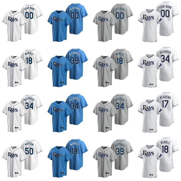 

бейсбол трикотажные изделия женщин райан yarbrough джерси 2 yandy diaz 72 yonny chirinos 26 ji-man choi 24 avisail garcia 1 willy адамес пол, Blue;black