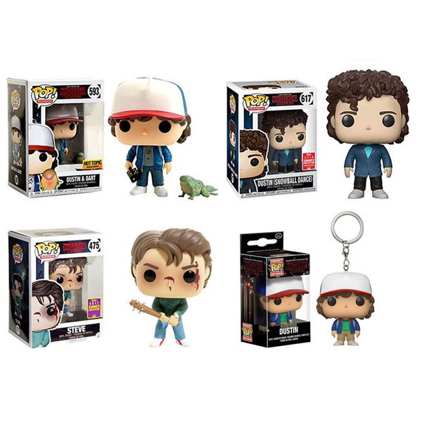 

stranger things 3 limited edition dustin steve frog snowball q version furnishing articles model doll children toy