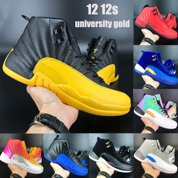 

новые 12 12s jumpman ботинки баскетбола индиго университета золото реверса грипп игра радужные отражающей восход cny открытый мужские тренер