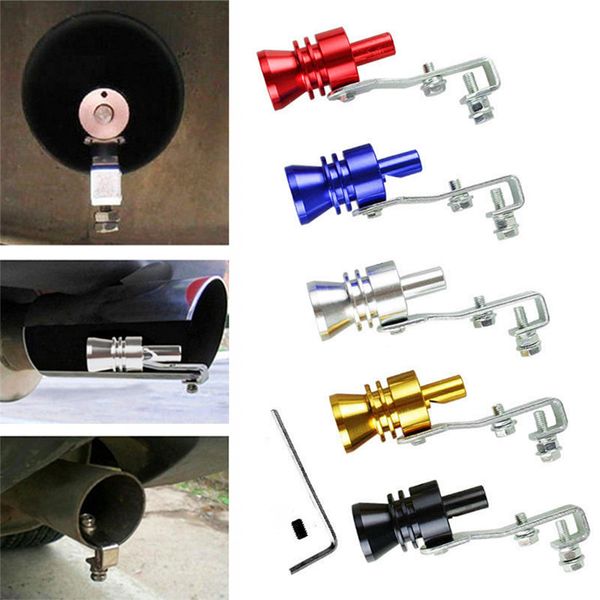 

универсальный turbo sound свист выхлопная труба дф алюминиевый автомобиль аксессуары для мотоциклов размер s / m / l / xl