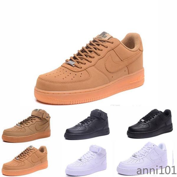 

2019 new skate shoes mens running shoes for men women one utility pack low sports sneakers mens trainers air 1 us5.5-11 an01, Black