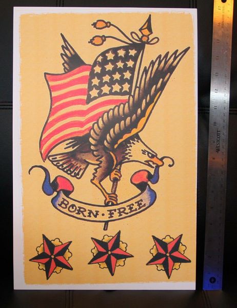 

born usa eagle sailor jerry home decoration oil painting on canvas wall art canvas pictures 200905