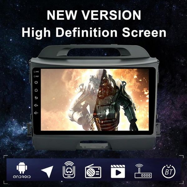 

9 inch display android 10.1 car radio gps wifi auto stereo head unit outdoor personal car parts decoration for kia sportage