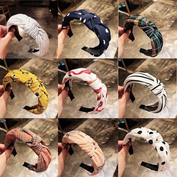 

women elegant knot print girl headwrap hair band hoop hair accessories bow knot cross tie velvet headband, Slivery;white