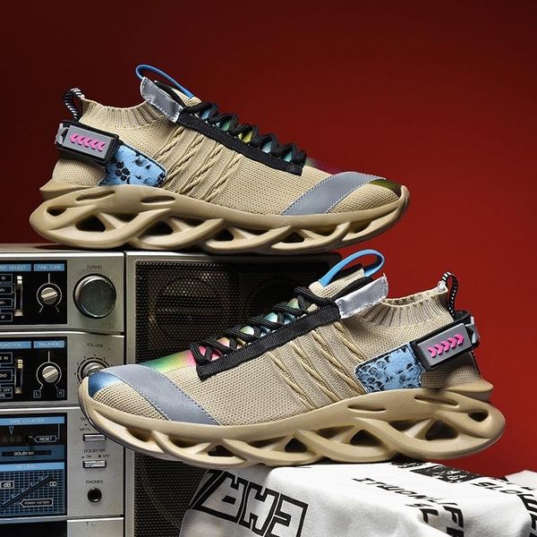 

louisy vuittons factory outletnew men running trend couple sneakers lightweight comfortable cushioning sport shoes high elastic non-slip wea, Black