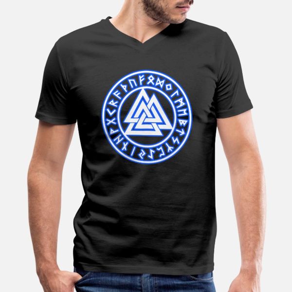 

valknut vikings symbol valhalla odin runes thor xl t shirt men graphic cotton round neck trend graphic humor spring formal shirt