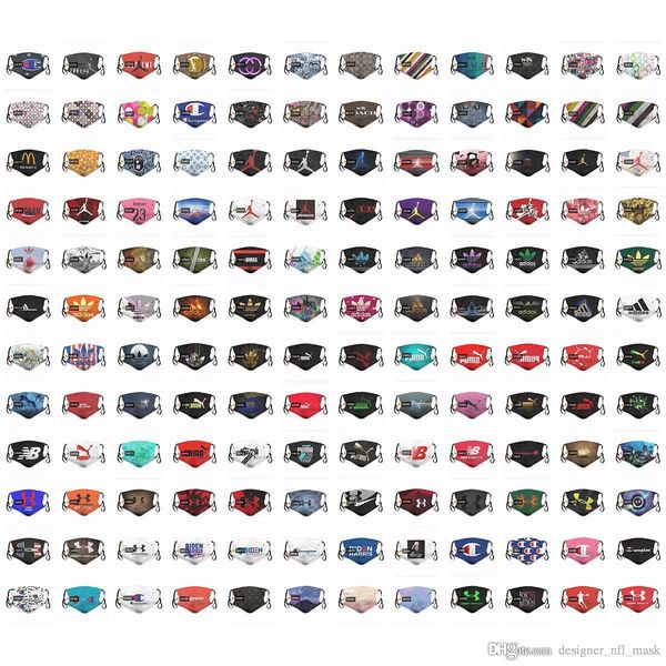

2020 new 5 layer dust designer face mask washable personalized breathable masks fashion brand 3d design custom face mask