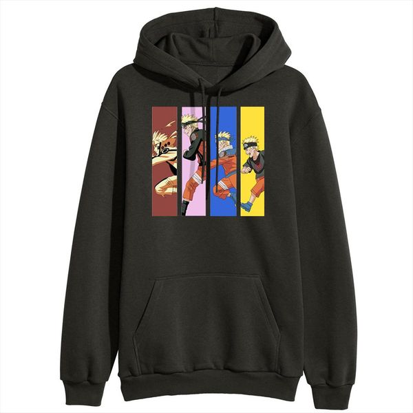 

uzumaki naruto sweatshirts women winter hoodies japanese anime hooded pullover 2020 harajuku warm hoody sportswear drop shipping, Black