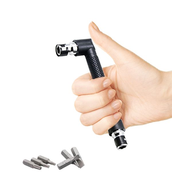 

mini 6.35mm l shape double head tube wrench hexagon wrench for screwdriver tips routine utility tool set repairing tools