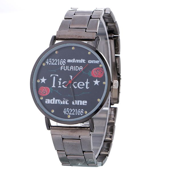 

high fashion alloy new fashion watch women lady analog quartz watches alloy men women dress watches, Slivery;brown