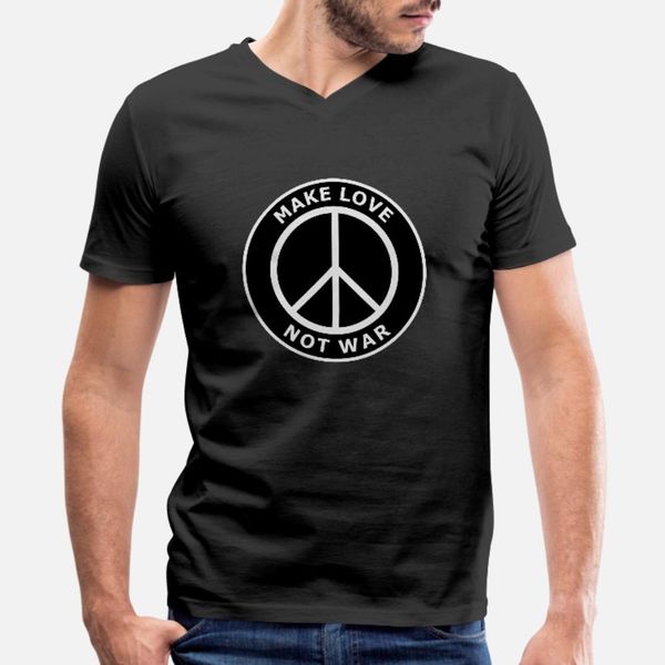

make love not war майки мужчин печать футболочка евро размер s-3xl мужского подарок комического лето letters рубашки