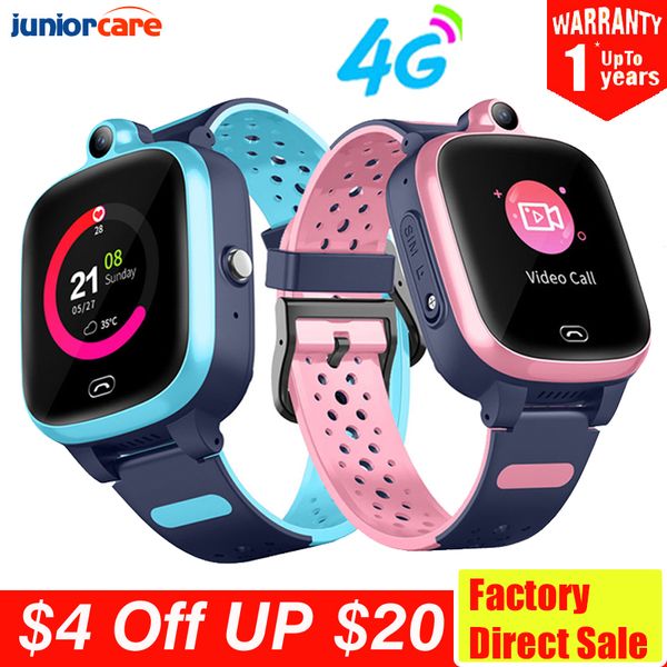 

4G Kids Smart Watch Video Call GPS Wifi Position IP67 Waterproof Remote Monitor Camera Baby Smartwatch PK Y95 A36E