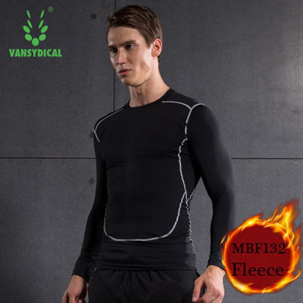 

running jerseys men's sport compression shirt tights base layer fitness spandex fleece long sleeve bodybuilding clothes gym t-shirt, Black;blue