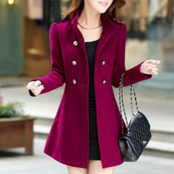 

xuxi 2020 wool coat, women autumn dames winter cashmere coat jacket slim women clothes female overcoat ladies coats fz269, Black