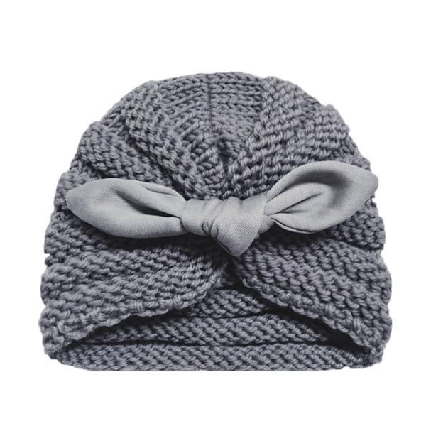 

newborn baby boys girls panama hats infant knitted wool bow solid beanie caps warm elasticity pgraphy props winter hat a40, Yellow