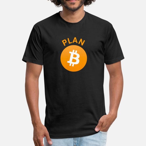 

plan b bitcoin t shirt men customized tee shirt s-xxxl standard crazy breathable spring autumn outfit shirt