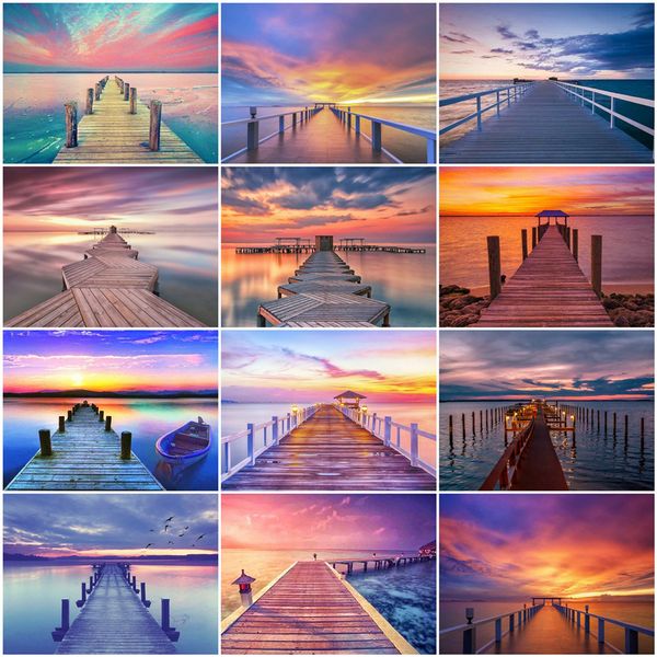 

wall art painting by numbers canvas painting kits landscape acrylic paint diy coloring by numbers seascape decor for home