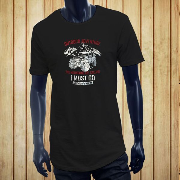 

short sleeve for men clothing summer off roading adventure mountains are calling 4x4 mens black extended long t-shirt tee shirt