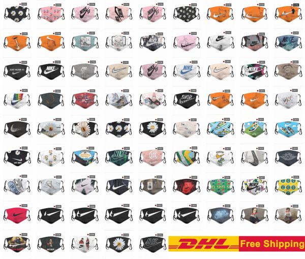 

2020 designer face mask men and women face masks flower black basketball team face mask personalized masks dhl ing