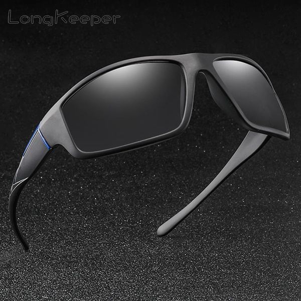 

longkeeper pchromic sunglasses men chameleon polarized lens sun glasses for driving sport oval gafas de sol uv400, White;black