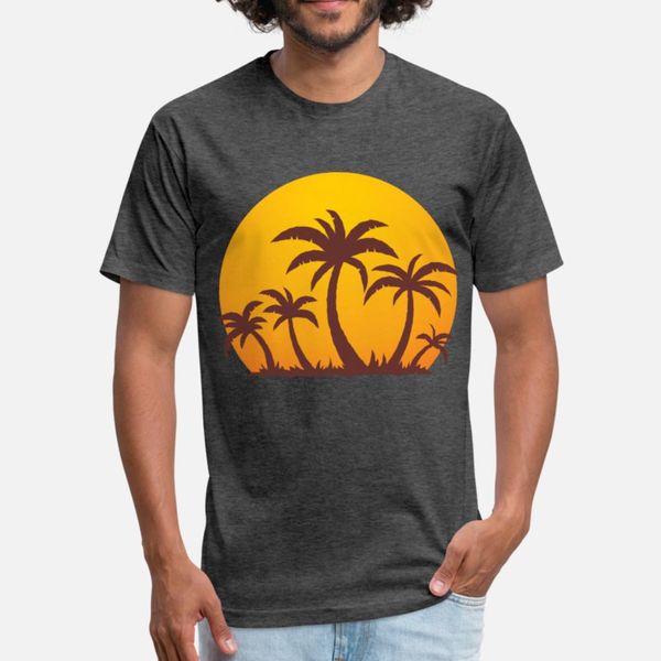 

пальмы и вс футболки мужчина fit хлопок s-xxxl отдых fit смешной casual summer style vintage