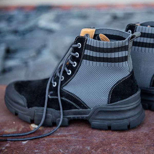 

fashion men boots plus cotton winter boots men warm footwear botas masculinas new martin boot work high quality, Black