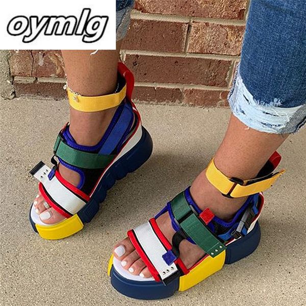 

2020 brand new lady platform sandals summer gladiator sandals women casual party wedges shoes woman 35-44, Black