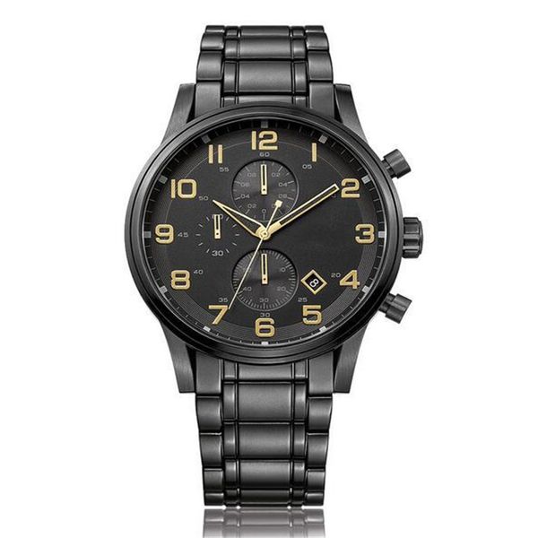 

2020 new sport casual men's quartz watch 1513275 men's chronograph watch blackstainless steel men watch, Slivery;brown