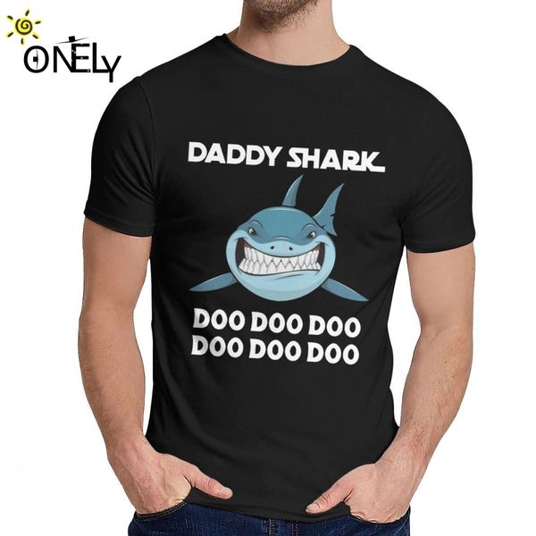 

мужская футболка daddy shark комфортная новизна o-образным вырезом хип-хоп футболки