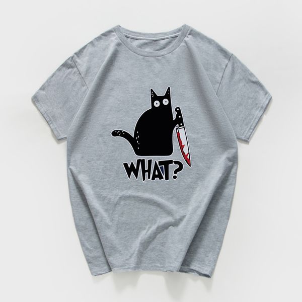 

cat что tshirt мужчины murderous cat хэллоуин подарков аниме t рубашка свободный хип-хоп графические футболки рубашки 100% эстетическим мужс