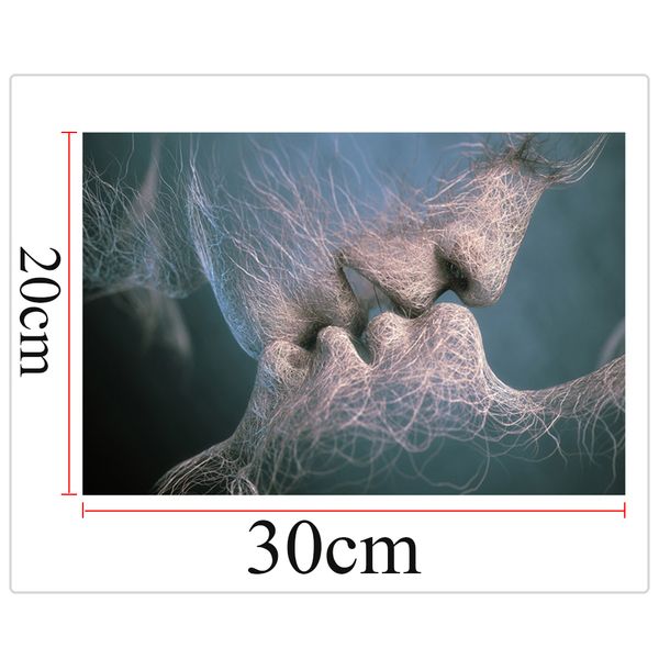 

гостиная абстракционизм ture любовь поцелуй холст картина украшения исследование спальня